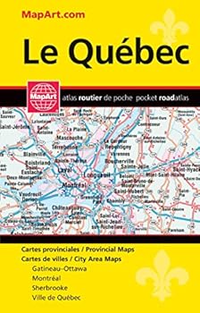 Paperback Quebec Province Pocket Map Atlas Book