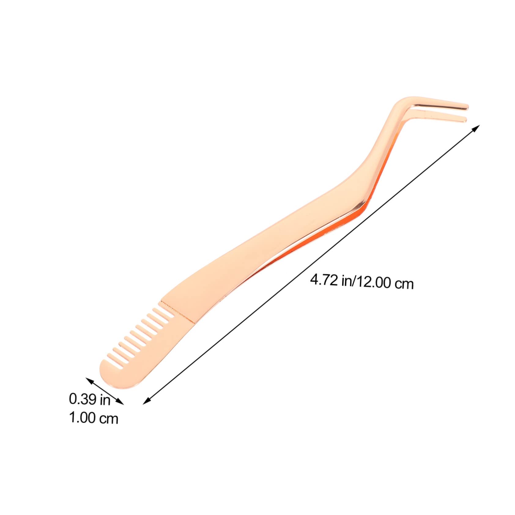 Ipetboom 2 pcs Stainless Steel Lash Tweezers Comb Eyelash Extension Applicator for Women and Beauty Tool for Easy Fake Eyelash Application