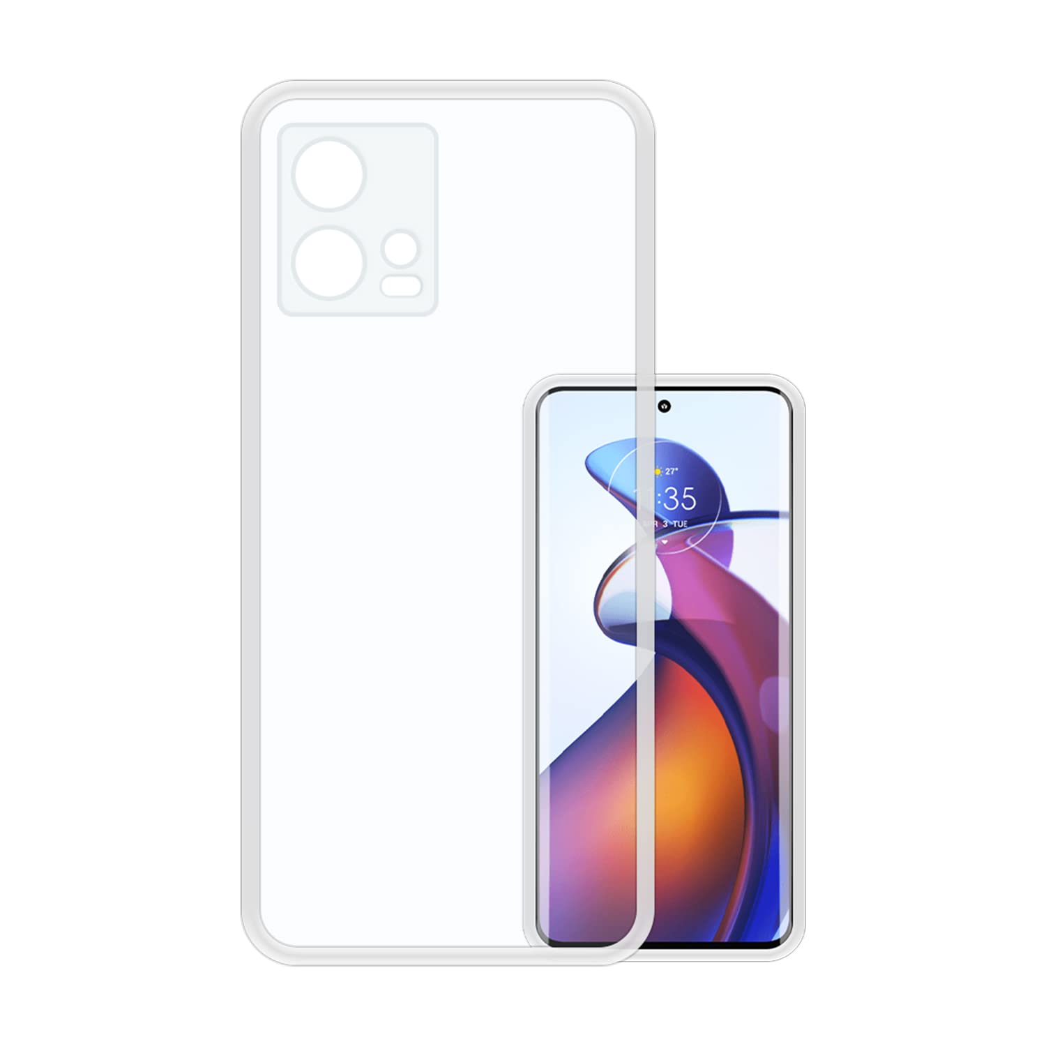 VIDO Transparent Back Case Cover for Motorola Edge 30 Fusion (Soft & Flexible & Camera Protection Back Case) (B0BQBW3CG3) Amazon Price History, Amazon Price Tracker