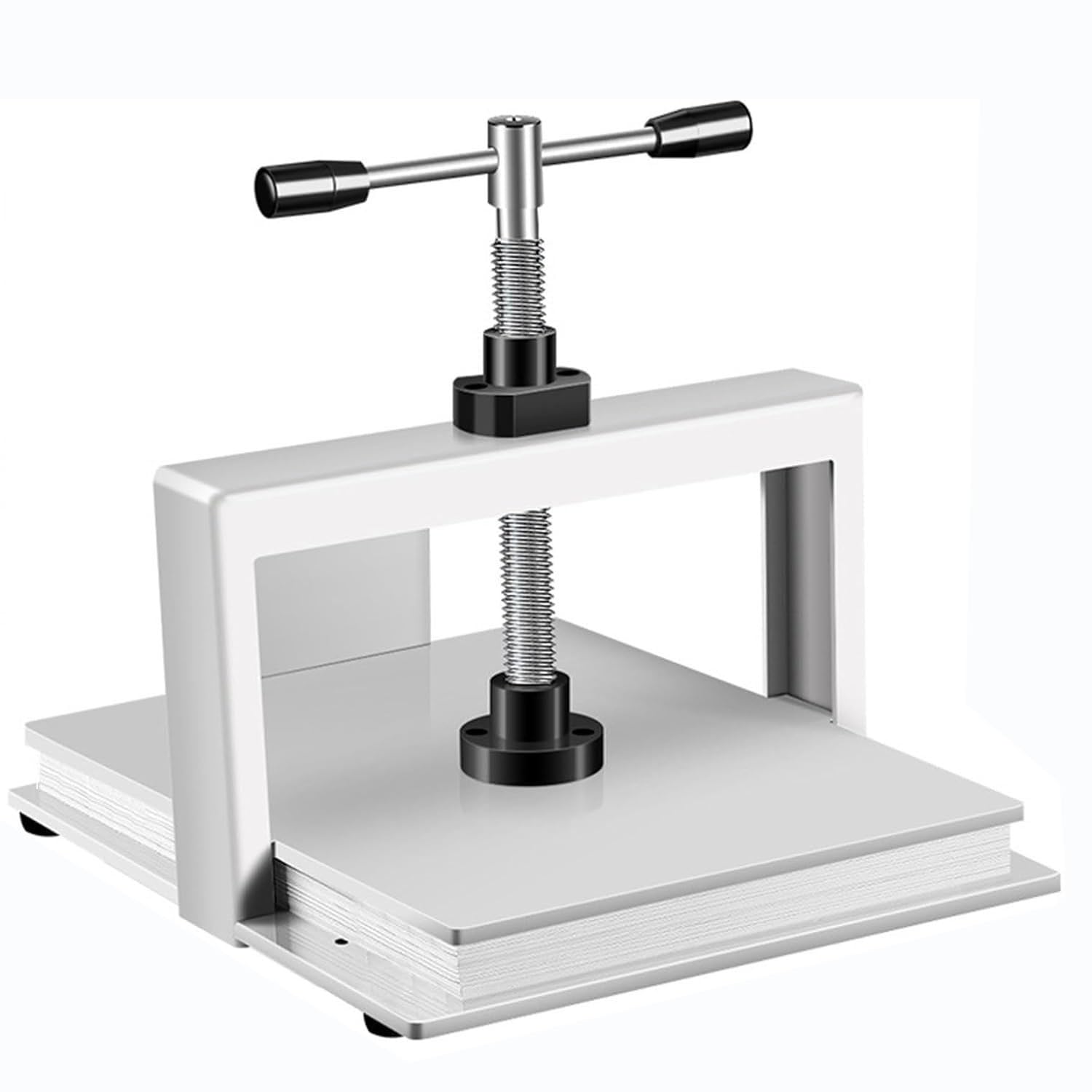Prensa manual de papel para prensa de libros A4/A3, máquina aplanadora de papel, carpeta resistente, 1500 kg de presión grande para cortar fotos, folletos