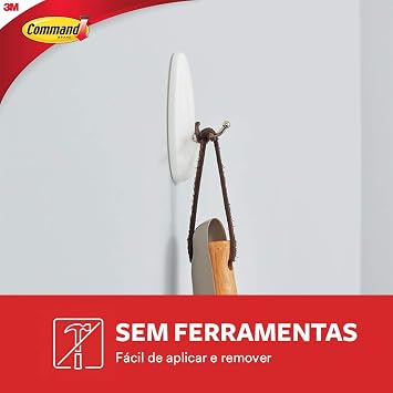 Command White Wire Hooks, Organize Damage-Free, 2-Hooks, 4-Strips (17068ES)