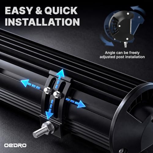 Image of OEDRO 18 Inch LED Light Bar Tri-Row 360W Driving Light with Wiring Harness | Spot Flood Combo Led Work Lights IP68 Off Road Lamp Fit for Pickup SUV UTV Truck 4WD 4X4 ATV Tractor (12V 24V)