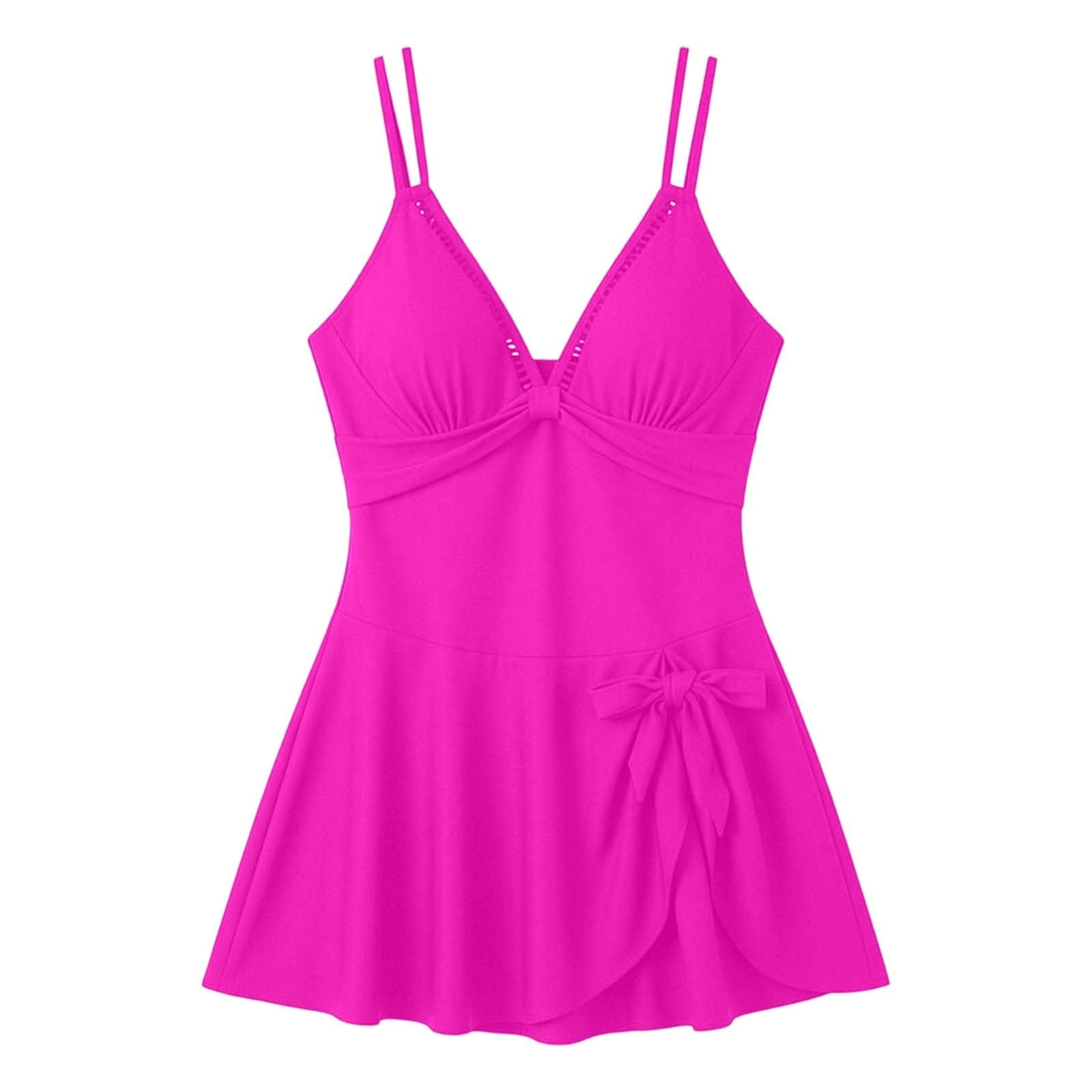 Traje de Baño Elegante de Talla Grande con Falda para Mujer Traje de Baño de Figura Confortable y Estiloso