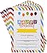 36 Happy Birthday Party Invitations with Envelopes with Multicolor Confetti Rainbow Theme Fill In Card Invites For Teens Kids Girls Boys Parties Favor Supplies Decorations