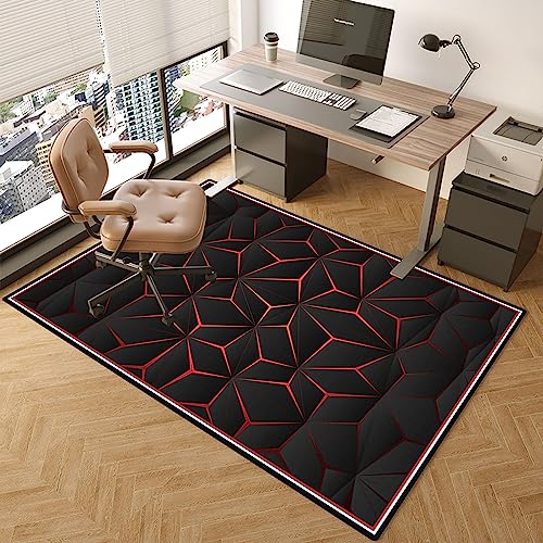 TOYOCC Bürostuhlmatte 140 x 180 cm, Bodenschutzmatte für Hartböden und Teppich, Kratzfest, Anti-Rutsch, Gaming Teppich Stuhlunterlage