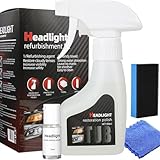 DOUNIU Upgrade Automotive Headlamp Restoration Fluid Kit, 2026 Upgraded Headlight Restoration Coating Spray Kit, Headlight Restoration Kit for Foggy Yellowing Oxidation (1 Set)