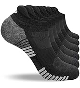 anqier 6 Paar Sneaker Socken Herren 43-46 39-42 35-38 47-50 Baumwolle Sportsocken Damen Gepolster...