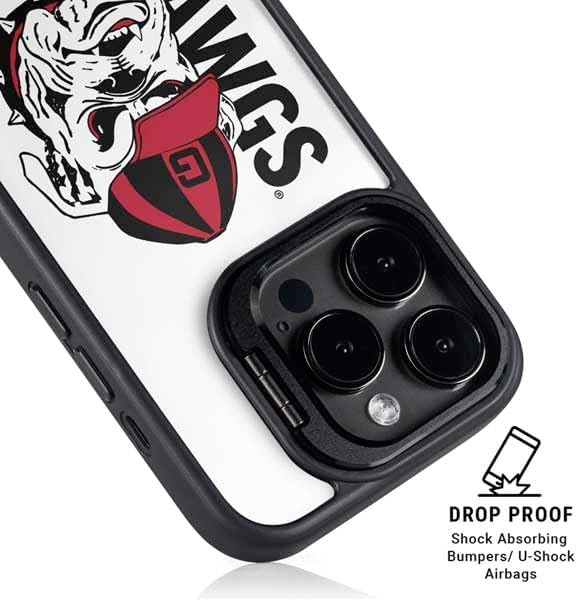 Skinit Kickstand Phone Case Compatible with iPhone 14 Pro Max - Officially Licensed University of Georgia Dawgs Design