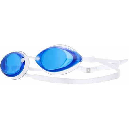 TYR Tracer Racing Junior Swim Goggles (Blue/Clear/White)
