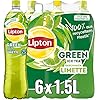LIPTON ICE TEA Green Lime, Eistee mit Grüntee und Limetten Geschmack, EINWEG (6 x 1.5 l)