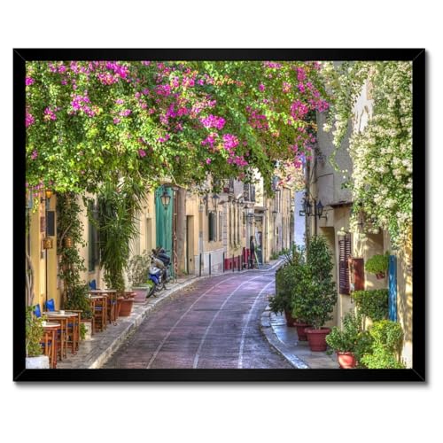 Poster Plaka rue grecque décoration murale chic pour chambre