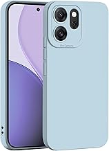 ILING Liquido Silicone Cover per OPPO Reno 14 FS (OPPO Reno 14F 5G/4G), Semplice Tinta Unita Morbido TPU Bumper Antiurto Antigraffio Custodia Ultrasottile Matte Elegante Case Cover (Azzurro)