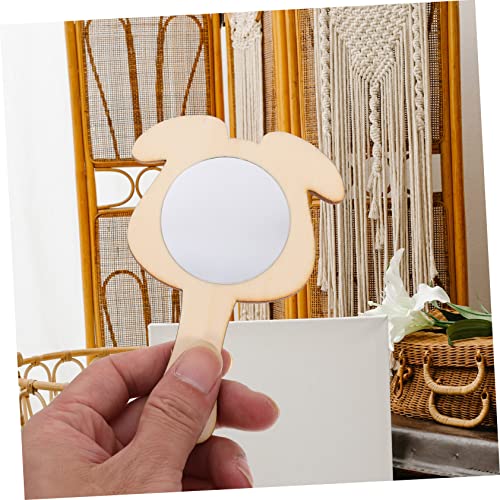 Totority 32 Peças De Artesanato Com Espelho De Madeira Pequeno Para De 8 A 12 Anos Espelhos Cosmétic