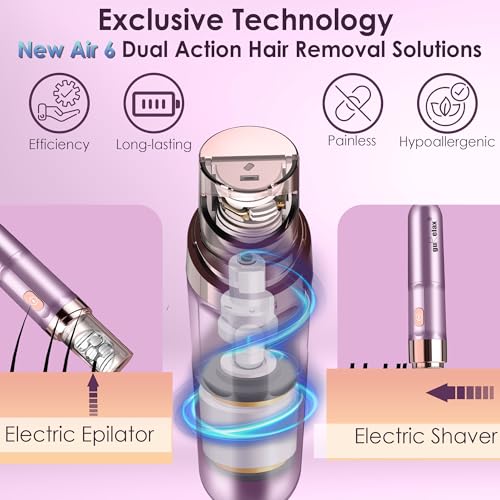 Gurelax Epilator for Women(Newest), Rechargeable Facial Hair Remover for Women, Hair Removal Device, 2-in-1 Electric Face Epilator - Image 3