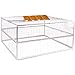Big Foldable Galvanised Pigeon Dove Bird Trap Cage Feral Pigeon Humane Way with The one-Way Entrance Trapping Pigeons Doves in Cages (Jump cage 60cm*60cm)