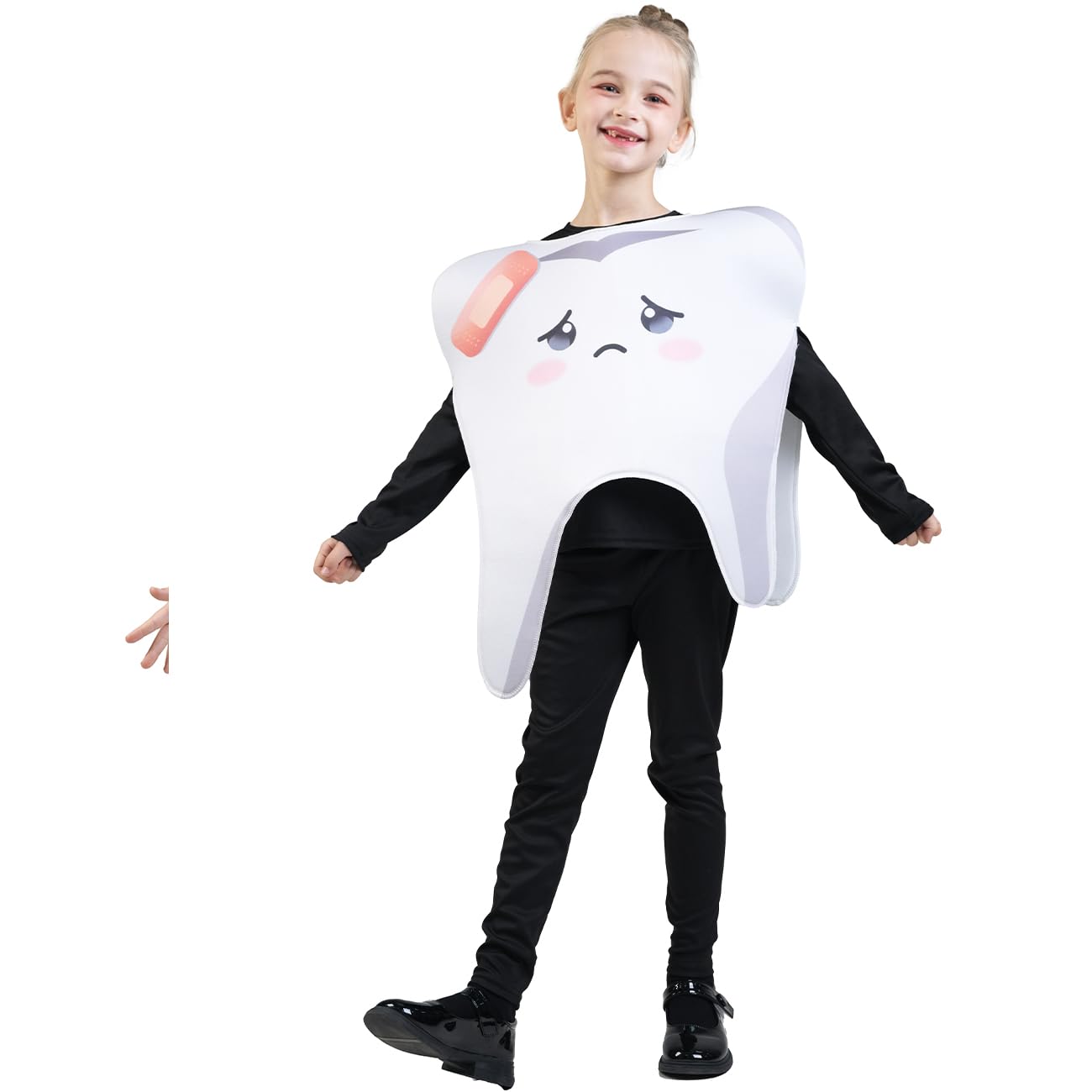 SEA HARE Kids Fun Injured Tooth Elf Cosplay Costume, White - Image 3
