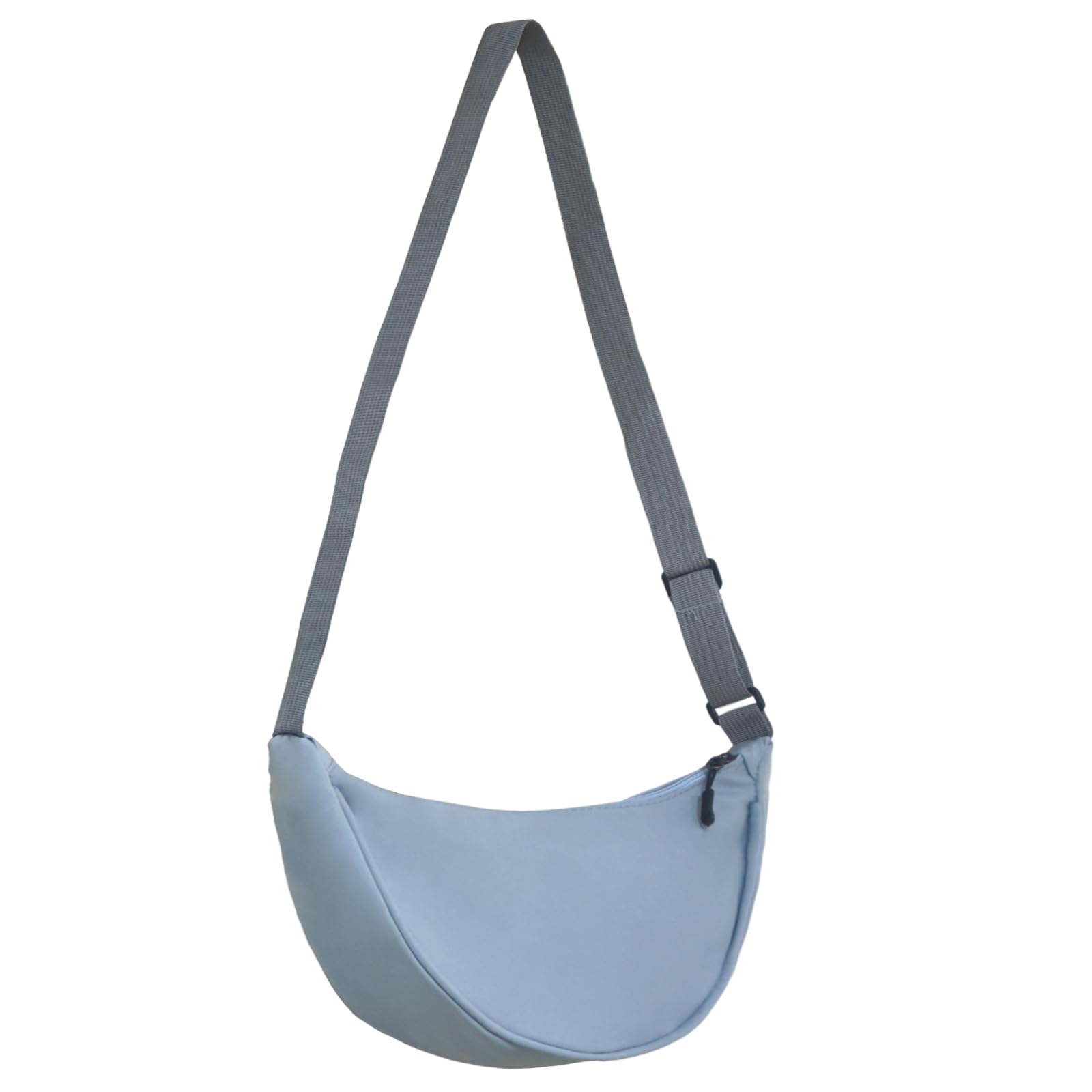Halbmond-Umhängetasche, Nylon, Crossbody-Tasche Für Damen, Nylon, Hobo- Tasche, Slouchy Sling Geldbörse, Knödeltaschen, Pink, 13.4 X 8.7 X 3.5 Inches