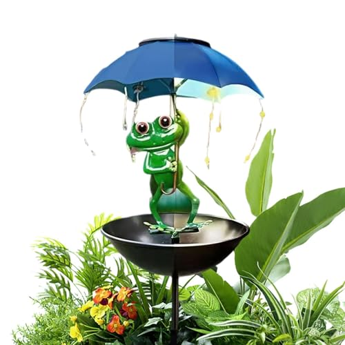 Mangeoire à oiseaux avec lumière solaire et gamelle d'eau jardin - 2