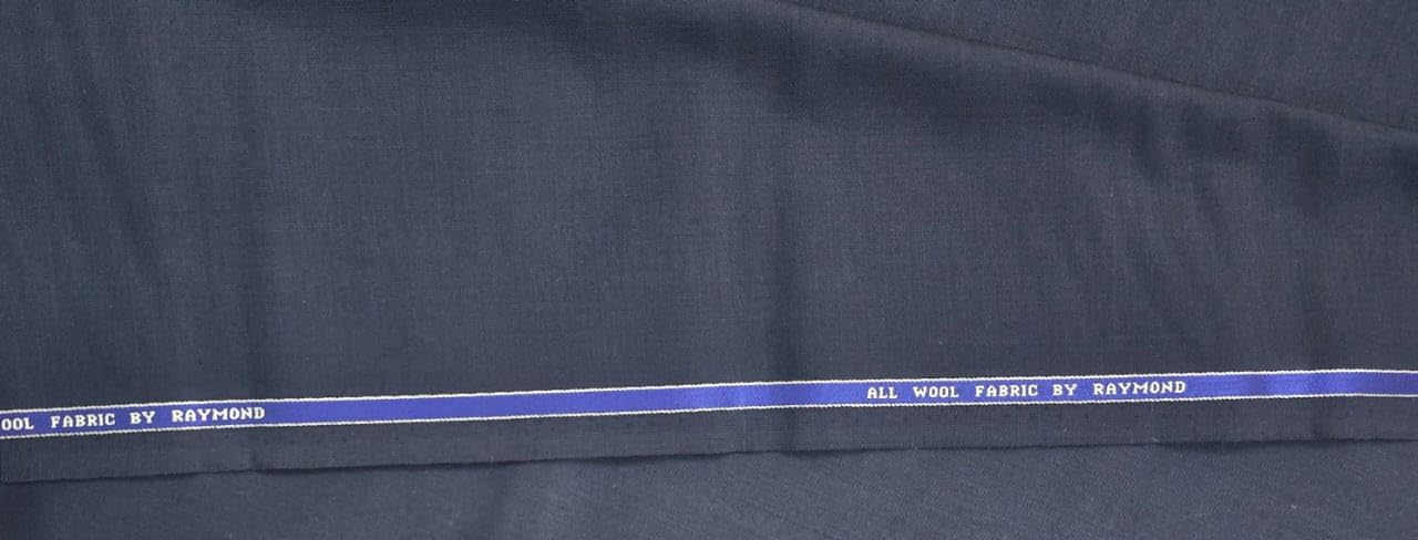 Raymond Merino All Wool Blended 1.30 Meters Fabric (Blue, All Weather Fabric, Wrinkle Free)