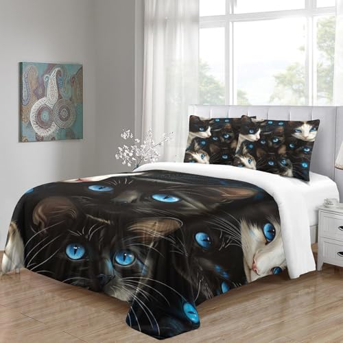 Housse de couette fermeture Éclair invisible microfibre douce