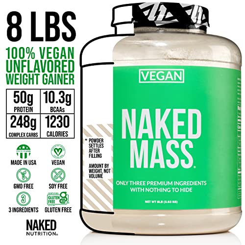 Gluten-Free Protein Bundle: 8Lb Unflavored Naked Mass And Sugar Naked Cookies 12 Pack #TOP2
