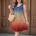 Womens American Flag Dress Casual Festival Sleeveless Maternity Dressy Sleeveless Lounge Fashion Fourth of July Outfit Vestidos De Verano para Mujer 2025 Red
