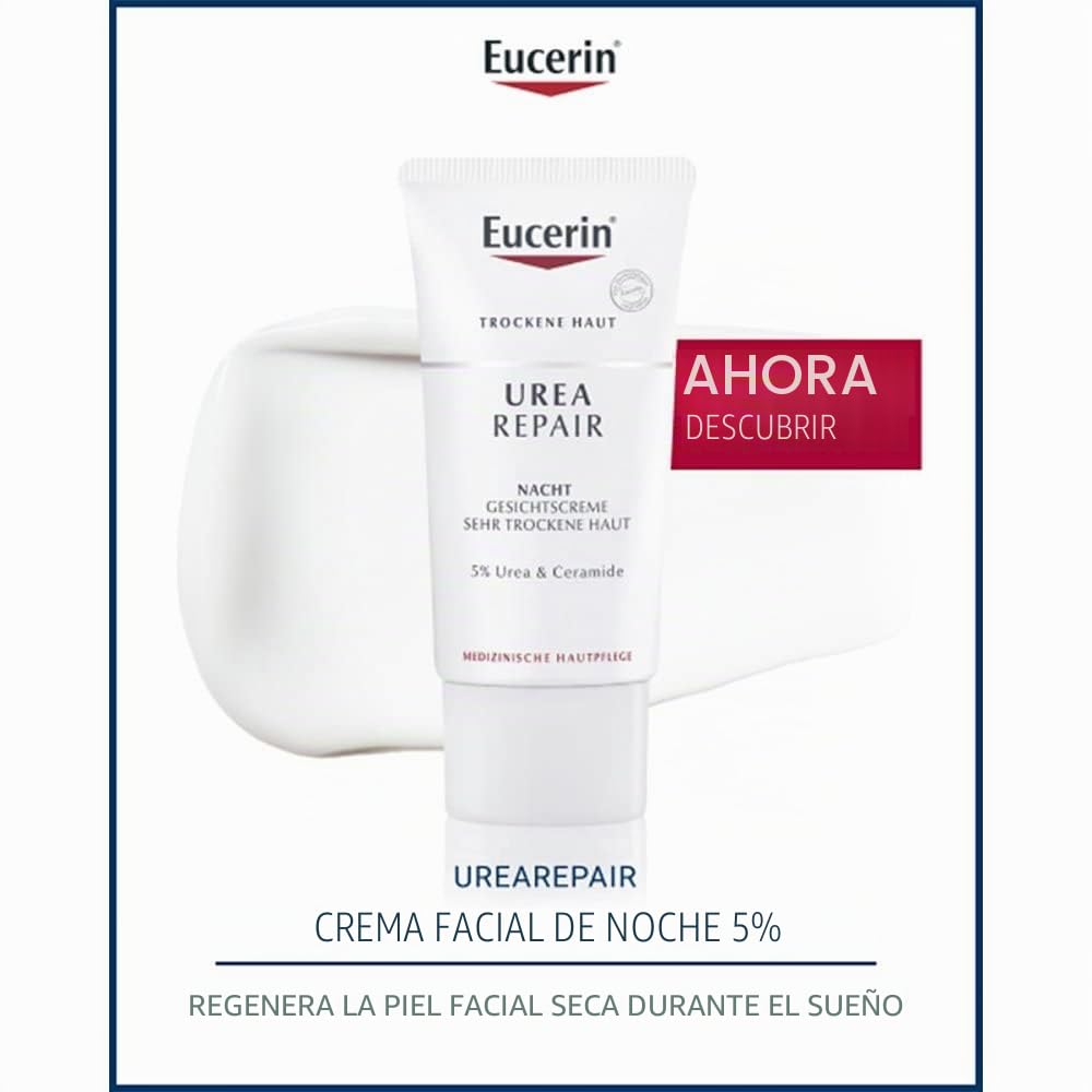 Eucerin Urea Repair 5% Nacht Gesichtscreme, 50 ml Crema