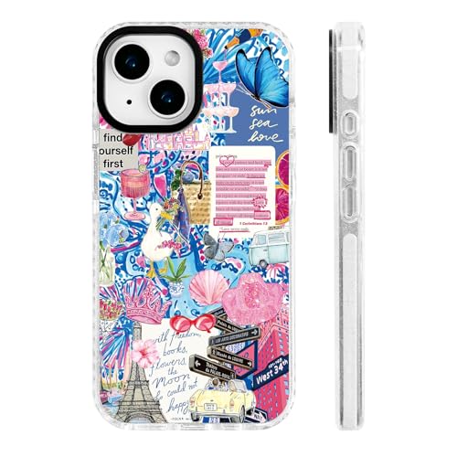 Coque iPhone 15 Plus antichoc de qualité militaire avec bumper souple pour femmes