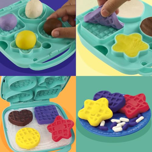 Play-Doh Crazy Waffle Cafe Playset, 8 Play Kitchen Accessories, Kids Arts & Crafts 3+ - image 2