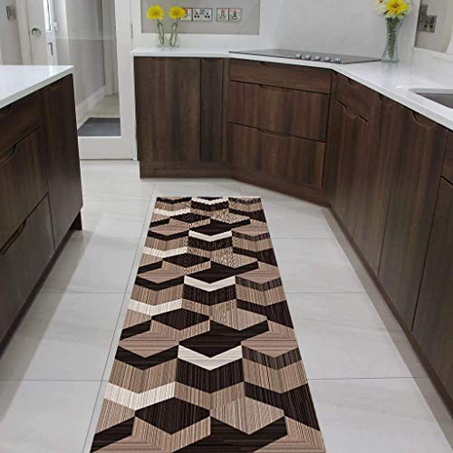 Corredor de alfombras para escaleras lavable con barrera de suciedad 2