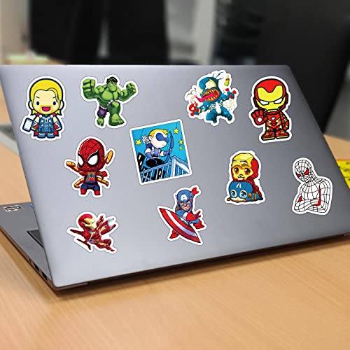 200Pcs Teens Hero Stickers For Water Bottles Superhero Stickers For Boys Teens Adults Waterproof Vinyl Stickers Pack For Skateboard Luggage Laptops Bumper Comic Legends Theme Decals For Laptops Party Supplies #TOP6
