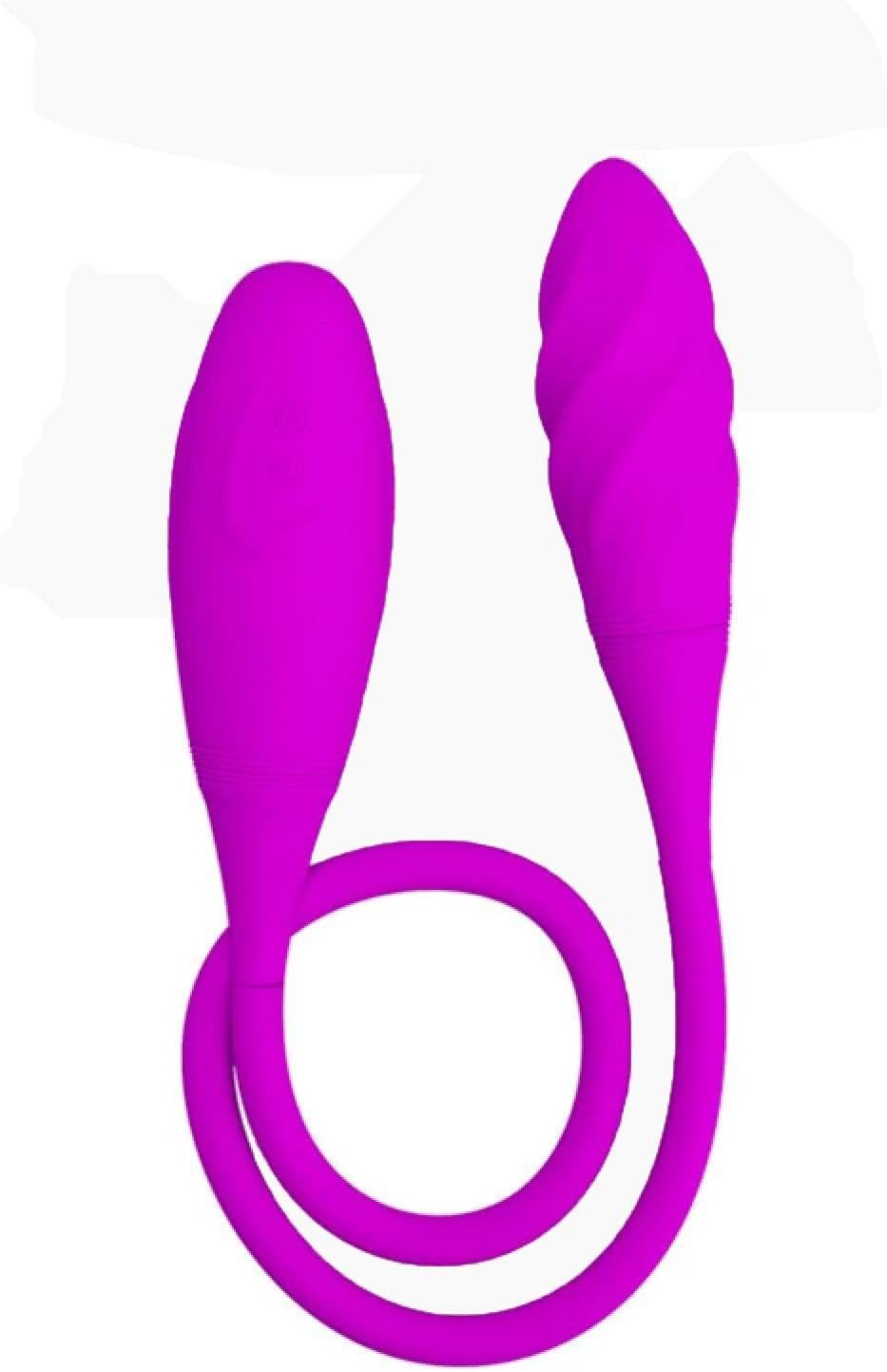 Vibrating Egg Rechargeable Dual Vibrator 7 Speeds Double Head Jump Egg Bullet Dildo Vibrator Anal Butt Plug Adult Sex Toy for Couple Men Women