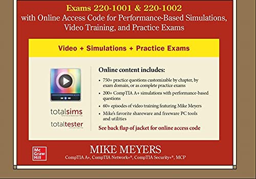 Comptia A+ Certification Premium Bundle: All-In-One Exam Guide, Tenth Edition With Online Access Code For Performance-Based Simulations, Video Training, And Practice Exams (Exams 220-1001 & 220-1002) #TOP2