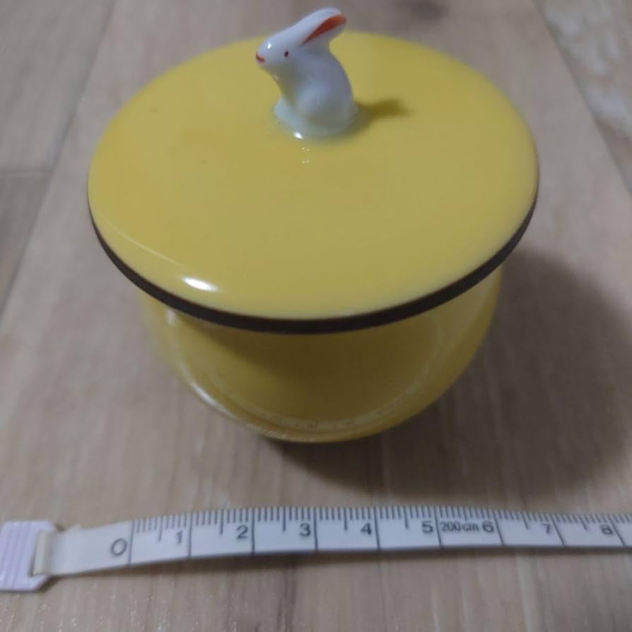 Amazon | 深川製磁 黄地うさぎ 湯呑5客 | ノーブランド品 | 湯呑み 