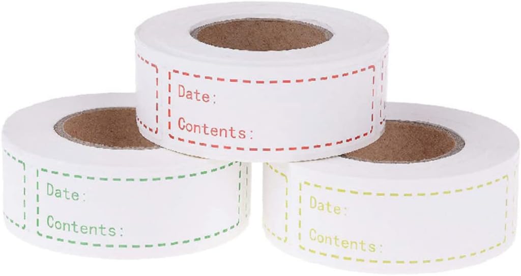 NUOBESTY Kitchen Food Date Stickers Eco-Friendly Record Date Labels for Food Storage Easy Peel Adhesive for Smooth Surfaces for Home Organization and Meal Prep
