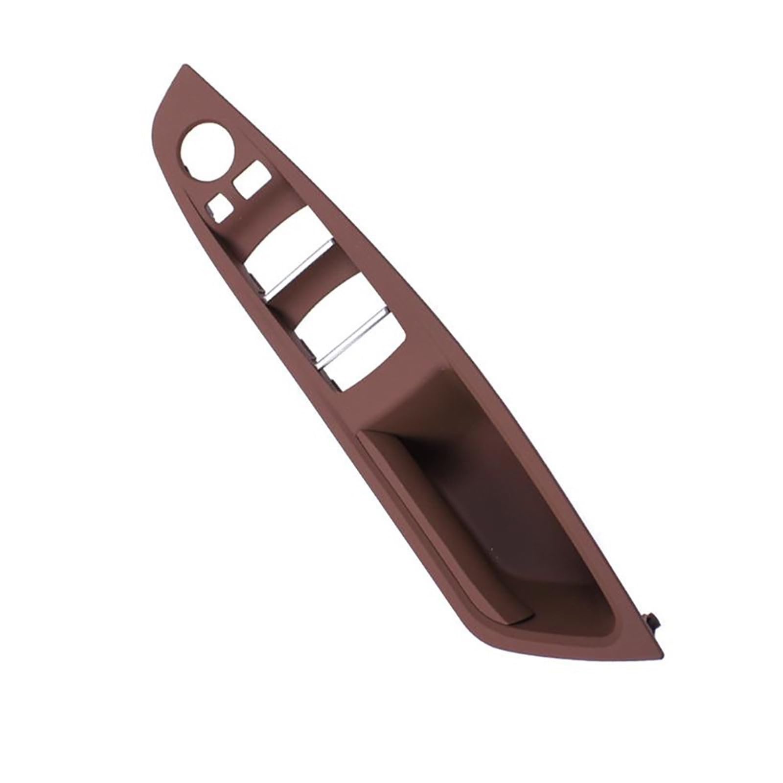 OEXRIGRU Car Interior Door Handles for BMW 5 Series F10 F11 F18 520 523 RHD Car Interior Door Handle Panel Pull Trim Cover(Red Brown)