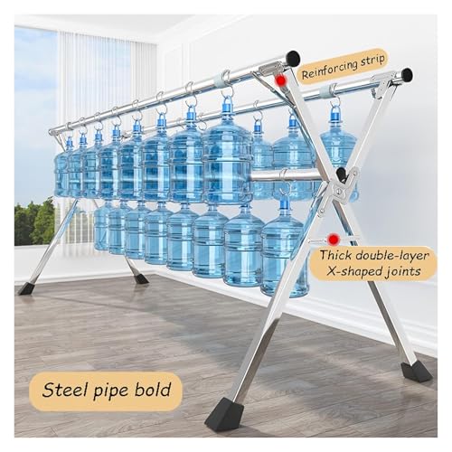 Séchoir à linge en acier inoxydable rétractable et ultra résistant