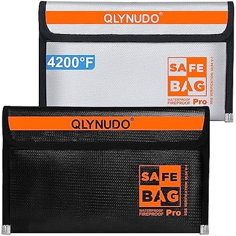 QLYNUDO Fireproof Money Bag Set Cover