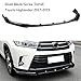 MUTUSAISI Gloss Black Front Bumper Lip Spoiler Splitter Fit For Toyota Highlander SE/LE/XLE/Hybrid/Limited 2017 2018 2019 Air Dam Chin Body Kit Accessories