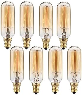 T25/T28 Candelabra Vintage Bulbs,Incandescent Filament Light Bulb,E12 Candelabra Base(40W),Light Bulbs 110-130V (40)