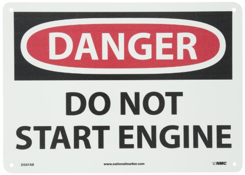 Panneau Danger Do not start moteur pour sécuriser la maintenance machine