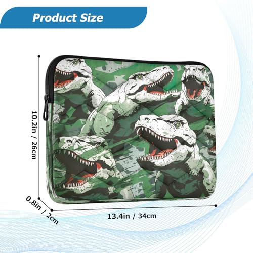 Funda para portátil 13-14 pulgadas impermeable con diseño dinosaurio miniatura 3