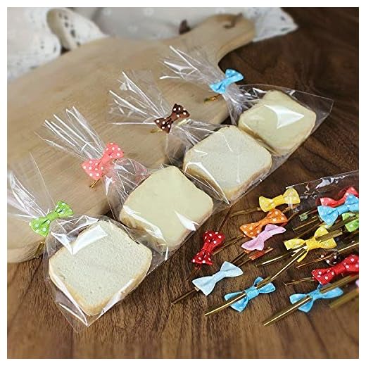 200 Pcs Assorted Colors Bow Tie Twist Ties for Cake Pops Sealing Cello Bags Lollipop Gifts Packgae