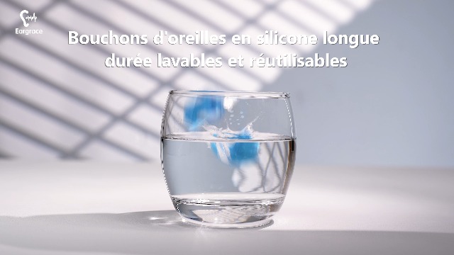 Bouchons D'oreilles De Natation Eargrace – 2 Paires, Silicone Souple, Tailles S Et L, étanches, Réutilisables, Pour Piscine, Douche, Surf !