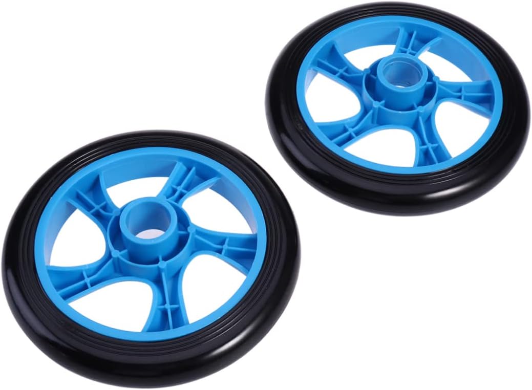 Milisten Dual Wheel Mute Ab Roller with Knee Pad for Core Strength Training Lightweight Portable Abdominal Roller for Home Gym Workouts Blue