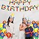 Tourima Bausteine Happy Birthday Girlande Kindergeburtstag – Geburtstagsgirlande Mädchen & Jungen, Party Girlande Geburtstag Deko Banner, Geburtstag Dekoration für Kinder & Erwachsene, Partydeko