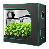 Grow Zelt Klein 45x80x80cm für Hydrokultur Anzuchtsystem, 600D Grow Box mit Hochreflektierendem Mylar Gewächshaus Indoor für Grow Boxen für Garten Anzucht Gemüse Kräuterzuchtschränke