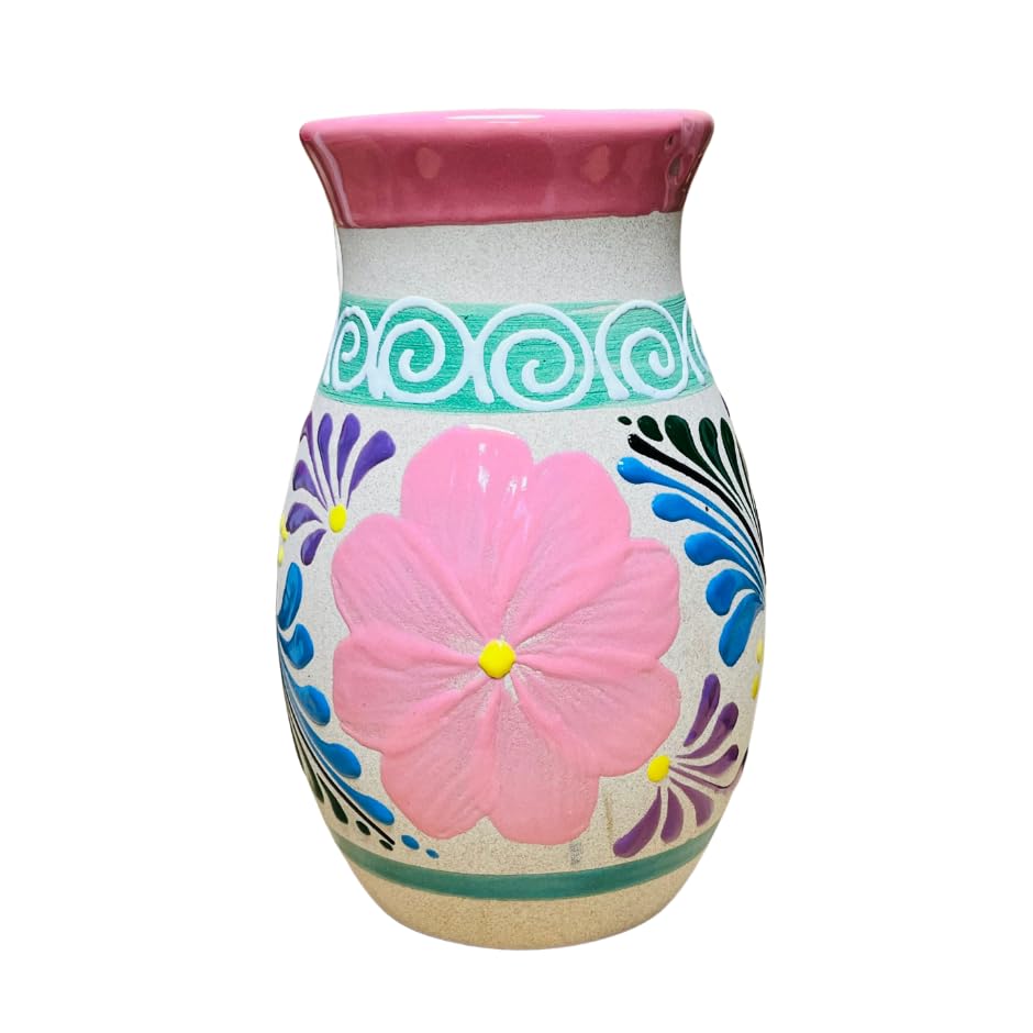 Miniatura 6 de Florero Ovulo - Mexican Home Décor - Clay Vase - Michoacán Clay Vase - Oval Clay Vase - Handmade vase - Hand painted Vase - Once Of A Kind Home