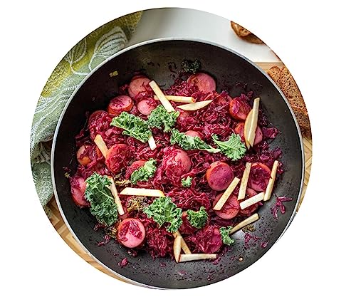 Euro-East Fermentierter Rotkohl 6er Pack im Glas | Hervorragende Ergänzung zu einer Vielzahl von Gerichten | Reich an Antioxidantien, Vitamin C und E | 6 x 460 g