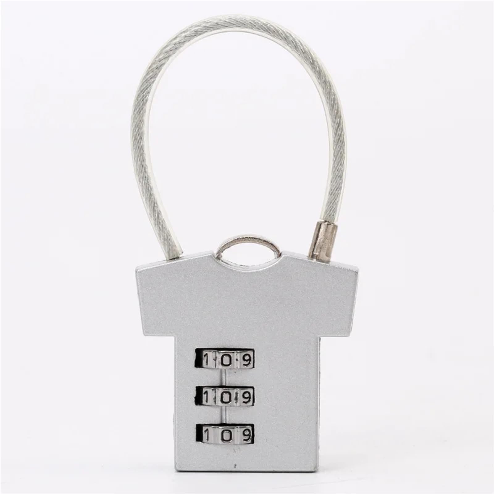 Cadenas armoire casier cadenas en aluminium argent pour protection de sac à dos